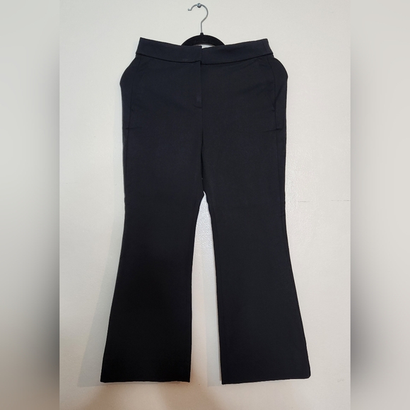 J Crew Petite Womens Size 2P Kelsey Cotton-Blend Flare Pants in Black $98 BG358 - Picture 2 of 9